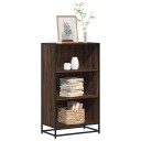 Bokhylle brun eik 60x35x107,5 cm konstruert tre