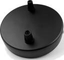 Ledlife Baldakin i sort   Ø12cm høyde 2,5cm 2 hull takrosett