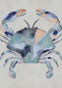Coastal Blue Crab Painting Plakat / 40x50