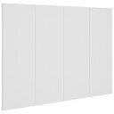  Sengegavl hvit 120x1,5x80 cm konstruert tre