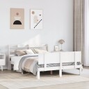  Sengeramme med hodegavl hvit 120x190 cm heltre furu 3306816