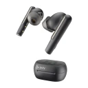 Poly Voyager Free 60+ Uc Carbon Black Earbuds + Bt700 Usb-C-Adapter + Laddningsfodral Med Pekskärm, Trådlös, Samtal/Musik, Headset, Svart