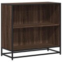 Bokhylle brun eik 80x35x76 cm konstruert tre