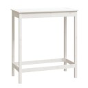 vidaXL Barbord hvit 100x50x110 cm heltre furu
