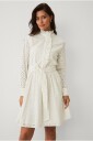Ellos Collection   Kjole med broderi   Hvit