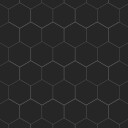 Fibo Kjokkenplate Black Hexagon 2024 km71 S 11x620x580mm