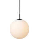 Nielsen Light Nora kafépendel opal/svart Ø40 cm