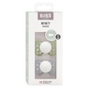 BIBS Pacifier Infinity Symmetrical Silicone Sage Glow/Cloud Glow