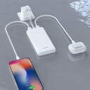 Dudao K10Pro Powerbank 2.4A 20000mAh med 2xUSB Hvit