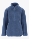 Twentyfour Mode Pile Half Zip Blå 50