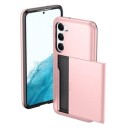 Samsung Galaxy S23 5G Hybrid-deksel med Skyvekortspor Roségull