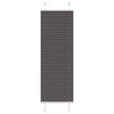 plisségardin sort 45x150 cm Stoff Bredde 44,4 Polyester