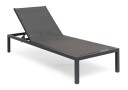 Hillerstorp Hånger solstol Svart/grå 200 x 70 cm Svart