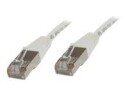 MicroConnect Nettverkskabel - RJ-45 (hann) til RJ-45 (hann) - 50 cm - skjermet, beskyttet tvunnet parkabel (STTP) - CAT 6 - halogenfri - hvit