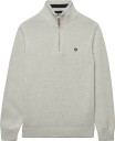 Superdry Cotton Classics Knit Henley   GREY MARL   XXL