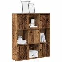 Bokhylle gammelt tre 89x24x101,5 cm konstruert tre