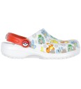 Crocs White/Multi Classic Pokemon Clog 34-35