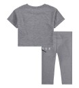 Jordan T skjorte/Leggings   Grå Melert m. Logo   Jordan   12 md   T skjorte   80