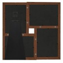 vidaXL Fotorammekollasj for 4x(13x18 cm) bilde mørkebrun MDF