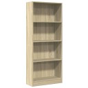 Bokhylle sonoma eik 60x24x143 cm konstruert tre
