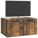  Vegghengt TV skap Røkt Eik 59,5 x 41 x 30 cm Konstruert tre