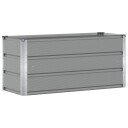 vidaXL Plantekassed Lysegrå 100 x 40 x 45 cm Stål