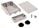 Universal elboks 120x80x43mm plastkapsling med skruer