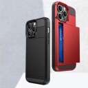 iPhone 16 Pro Max Hybrid-deksel med Skyvekortholder Svart