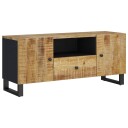  TV benk 105x33,5x46 cm heltre mango og konstruert tre