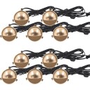 Light By Juhl Saga innfelt trappespotlight messing 10 pk