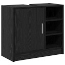 vaskeskap svart eik 63x29x55 cm konstruert tre