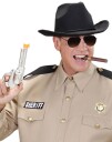 Svart Cowboyhatt med Snor