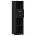  Hylle svart 30x42,5x124 cm konstruert tre
