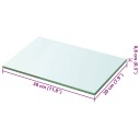 vidaXL Hyllepaneler 2 stk klart glass 20x30 cm
