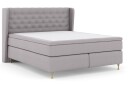 Select No 6 Komplett Sengepakke 180x200 F/M Memory/Pocket - Lysegrå/Gullben