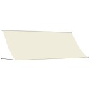  Uttrekkbar markise kremhvit 400x150 cm stoff og stål 368763