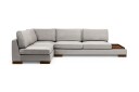 Tulima Sofa med Sjeselong m Krakk Venstre   Lysegrå/Natur