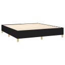  Boxspring sengeramme boksfjær svart 180x200 cm Super King stoff