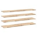 vidaXL Flytende hyller 4 stk 140x30x2 cm ubehandlet heltre akasie