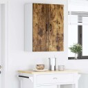  Kjøkkenskap 2 pcs Røkt eik 30 x 31 x 80 cm Konstruert tre
