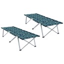Sammenleggbar camping seng 2 pcs Skog 194 x 62,5 x 42,5 cm