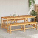  Hage Spisegruppe 3 pcs Brun Solid akasietre
