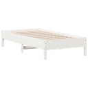  Sengeramme uten madrass hvit 90x190 cm heltre furu 8721012428850