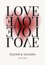 Minimalist Love Art Print Plakat / 100x150