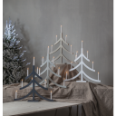 Star Trading Pagod Adventsstake Grå 7 Lyskilder i Tre