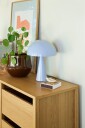 Hübsch Mush Mini bordlampe isblå metall høyde 25 cm   Stue 34 Blå