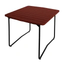 Grythyttan Stålmöbler B31 bord 84 cm Mørkerød / Svart