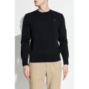 Ami Paris, Herre, Strikkevarer, Svart, M,