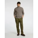 Selected Homme Dane Long Sleeve Knit Structure Half Zip Brun L