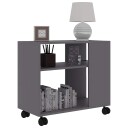 vidaXL Sidebord grå 70x35x55 cm konstruert tre